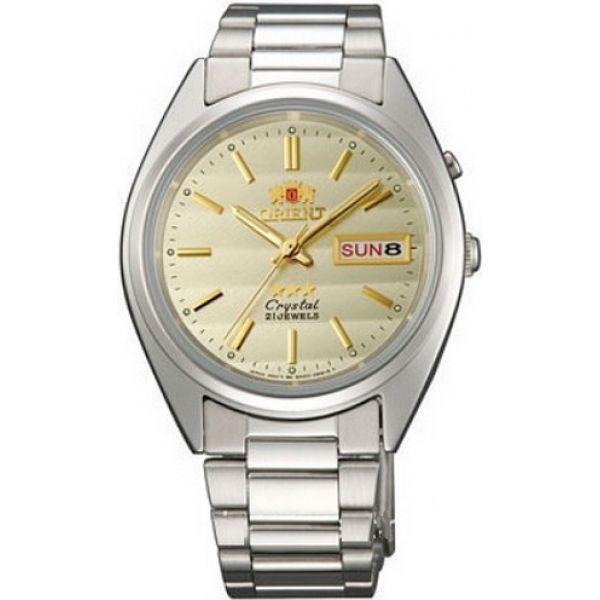 Orient Orient EM0401SC (FEM0401SC)  FEM0401SC механические мужские часы шампань циферблат, браслет  — вид спереди