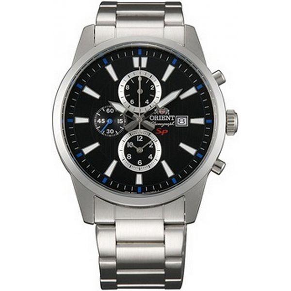 Orient Orient TT12003B (FTT12003B)  FTT12003B  мужские часы  циферблат, браслет  — вид спереди