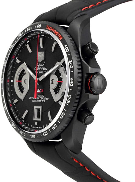 TAG Heuer TAG Heuer Carrera CAV518B.FC6237, carrera швейцария мужские часы на браслете кожаный боковой вид