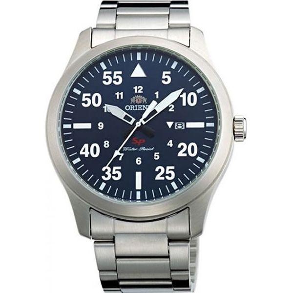 Orient Orient UNG2001D (FUNG2001D)  UNG2001D  мужские часы синий циферблат, браслет  — вид спереди