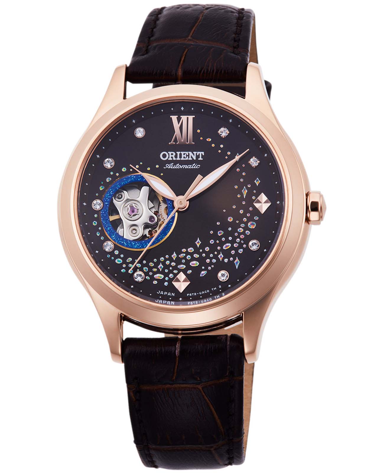 Orient Orient Fashionable Automatic RA-AG0017Y (RN-AG0017Y)  RA-AG0017Y механические женские часы коричневый циферблат, браслет кожаный — вид спереди