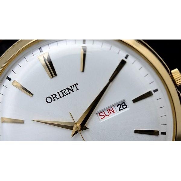 Orient Orient UG1R001W (FUG1R001W), classic automatic япония мужские часы на браслете кожа + текстиль боковой вид