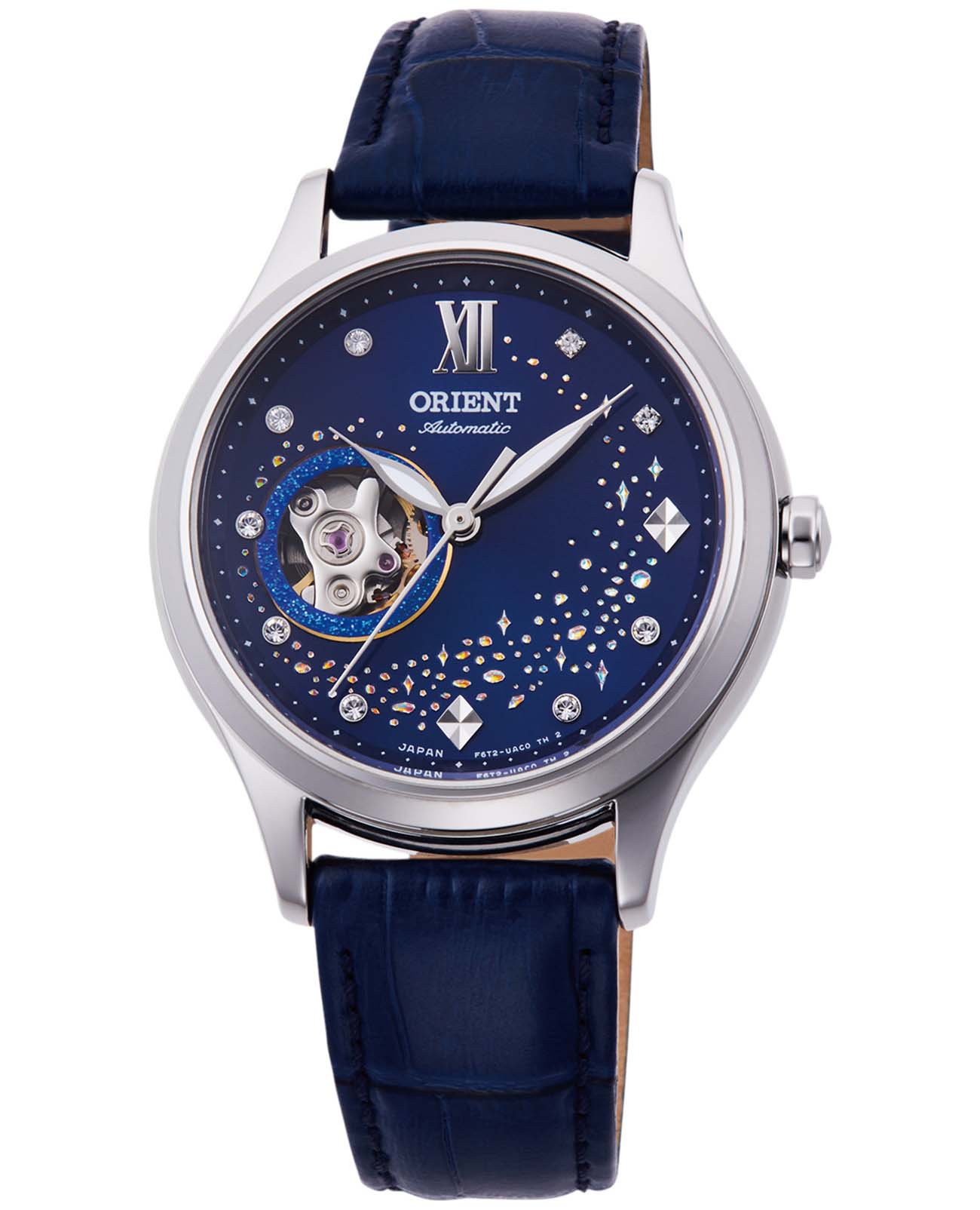 Orient Orient Fashionable Automatic RA-AG0018L (RN-AG0018L)  RA-AG0018L механические женские часы синий циферблат, браслет кожаный — вид спереди