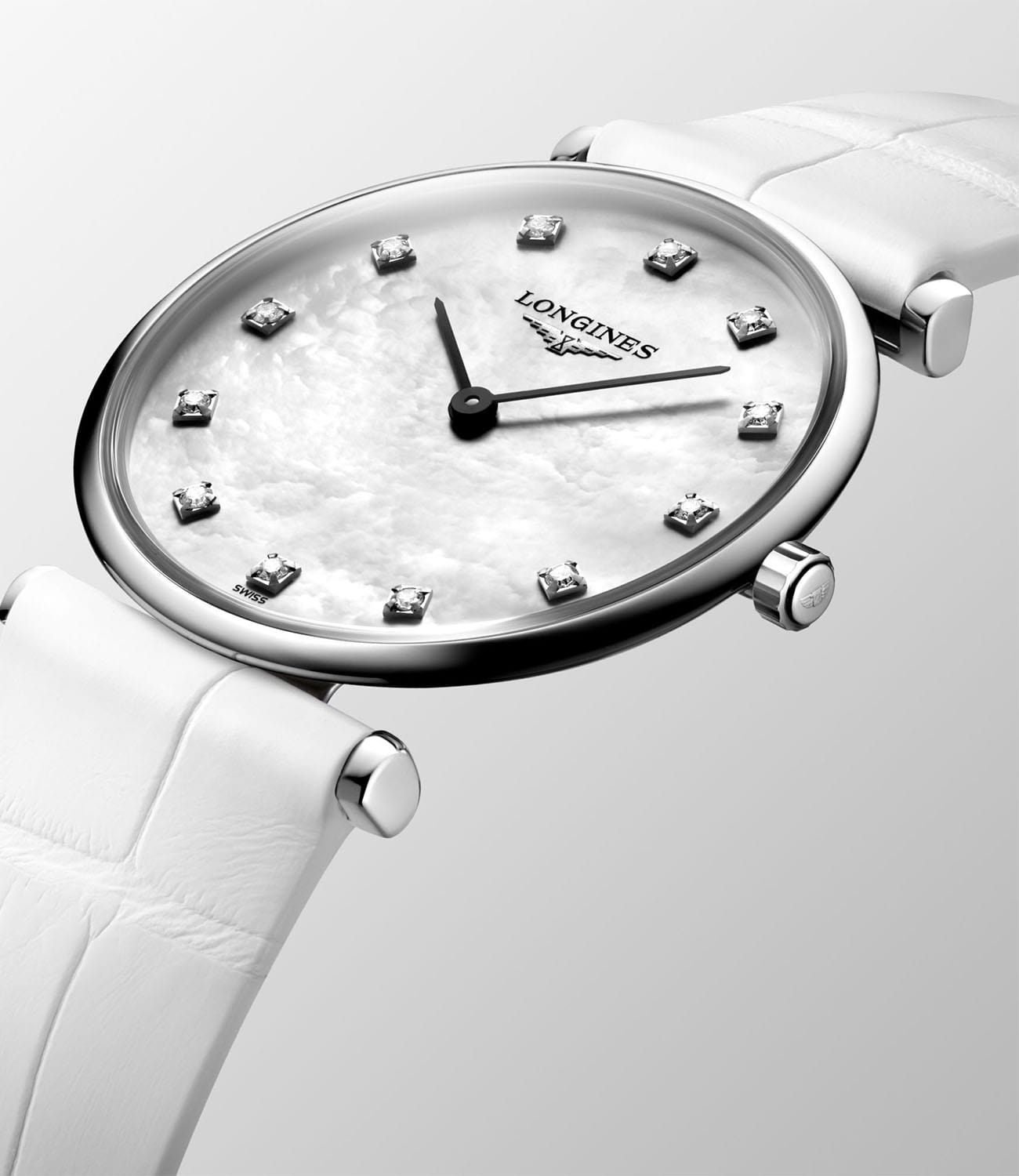 Longines Longines La Grande Classique L4.512.4.87.0 женские часы перламутровый циферблат на запястье