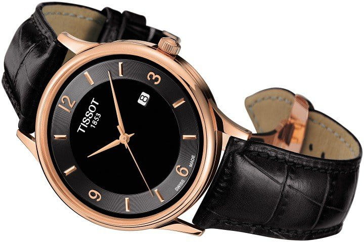 Tissot Tissot Rose Dream 18K Gold T914.410.76.057.00 , наручные мужские часы фото под углом