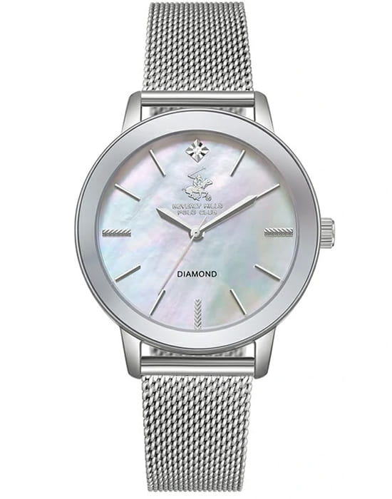 Beverly Hills Polo Club Beverly Hills Polo Club BP3734C.320  BP3734C.320 кварцевые мужские часы белый циферблат, браслет нержавеющая сталь — вид спереди