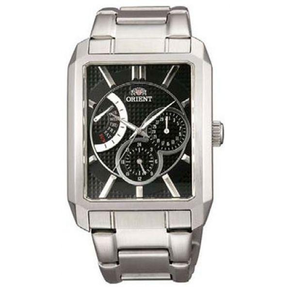 Orient Orient UUAC001B (FUUAC001B)  FUUAC001B  мужские часы черный циферблат, браслет  — вид спереди