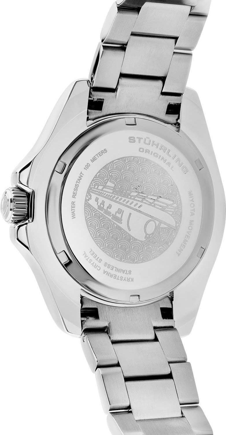 Stuhrling Stuhrling Depthmaster 3950A.2,  сша мужские часы на браслете нержавеющая сталь боковой вид