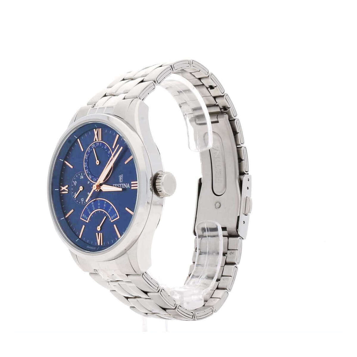 Festina Festina Retro F16822/3,  испания мужские часы на браслете нержавеющая сталь боковой вид