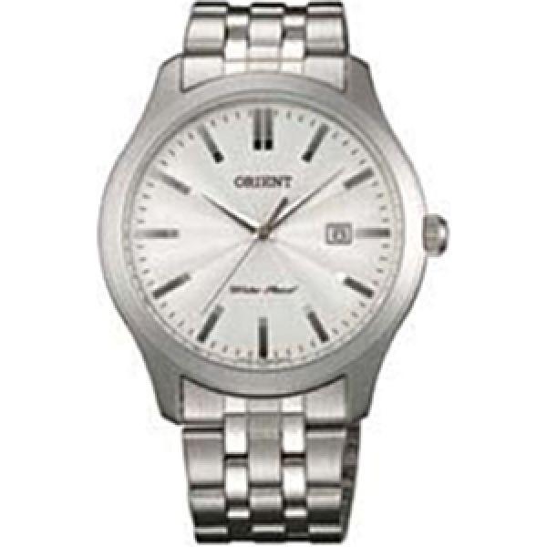 Orient Orient UNE7005W (FUNE7005W)  FUNE7005W  мужские часы белый циферблат, браслет  — вид спереди