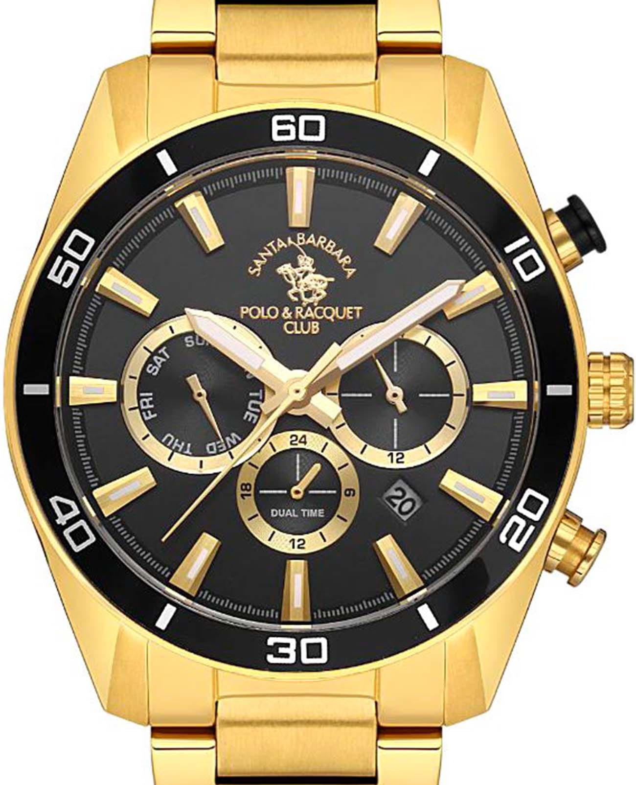 Santa Barbara Polo & Racquet Club Santa Barbara Polo & Racquet Club Legend SB.1.10498-4 , наручные мужские часы фото под углом