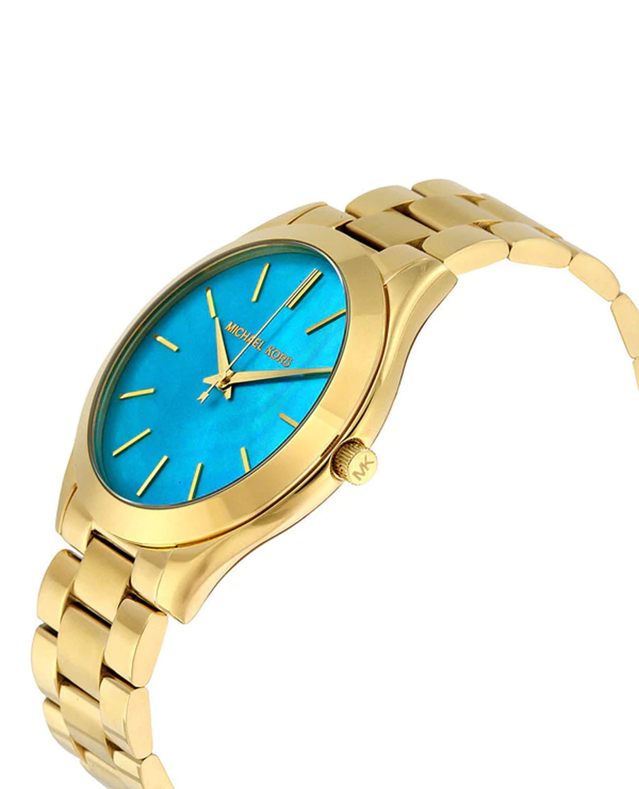 Michael Kors Michael Kors Runway MK3492,  сша женские часы на браслете сталь c pvd покрытием боковой вид