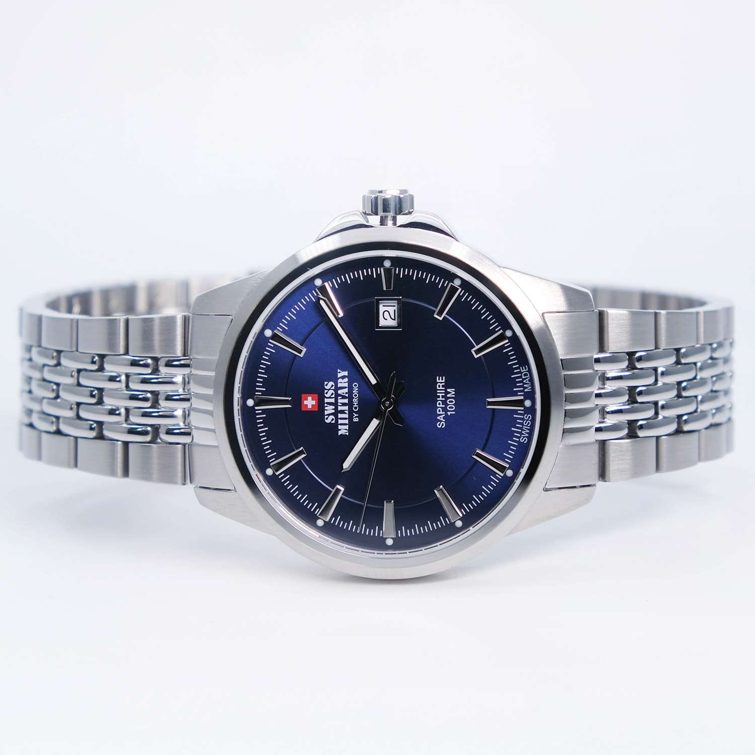 Оригинальные часы Swiss Military by Chrono Swiss Military by Chrono Classic SM34104.03 кварцевые калибр механизма ronda 515 общий вид