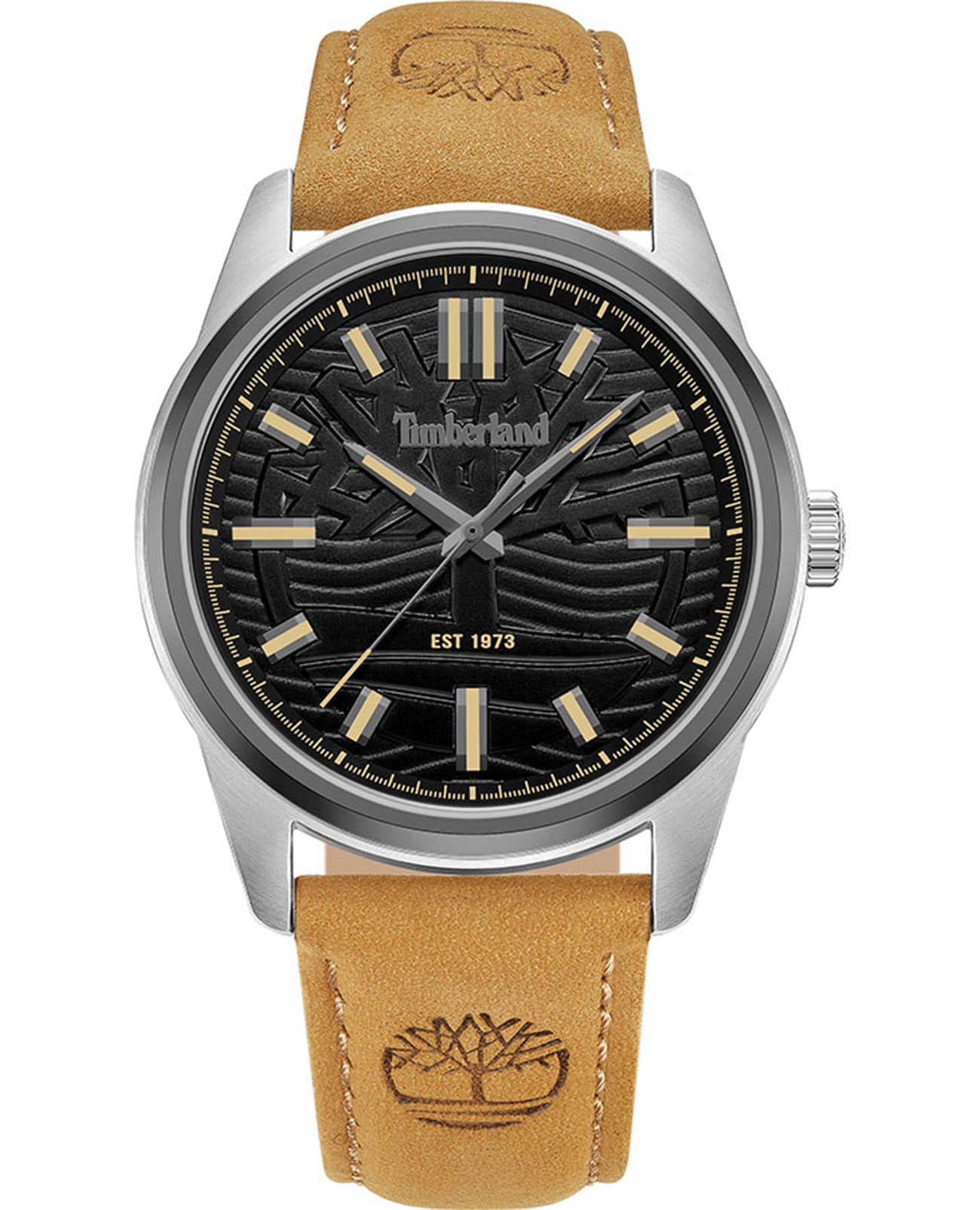 Timberland Timberland Northbridge TDWGB0041204  TDWGB0041204 кварцевые мужские часы черный циферблат, браслет кожаный — вид спереди