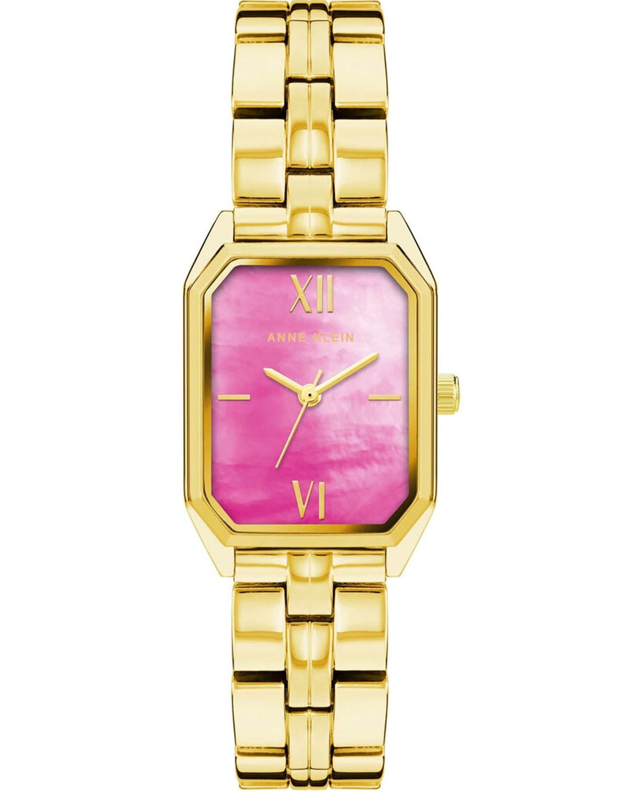 Anne Klein Anne Klein Metals 3774HPGB  3774HPGB кварцевые женские часы розовый циферблат, браслет сталь с ip покрытием — вид спереди