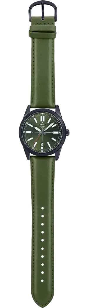 Casio Casio Collection MTP-VD02BL-3E, collection япония мужские часы на браслете кожаный боковой вид