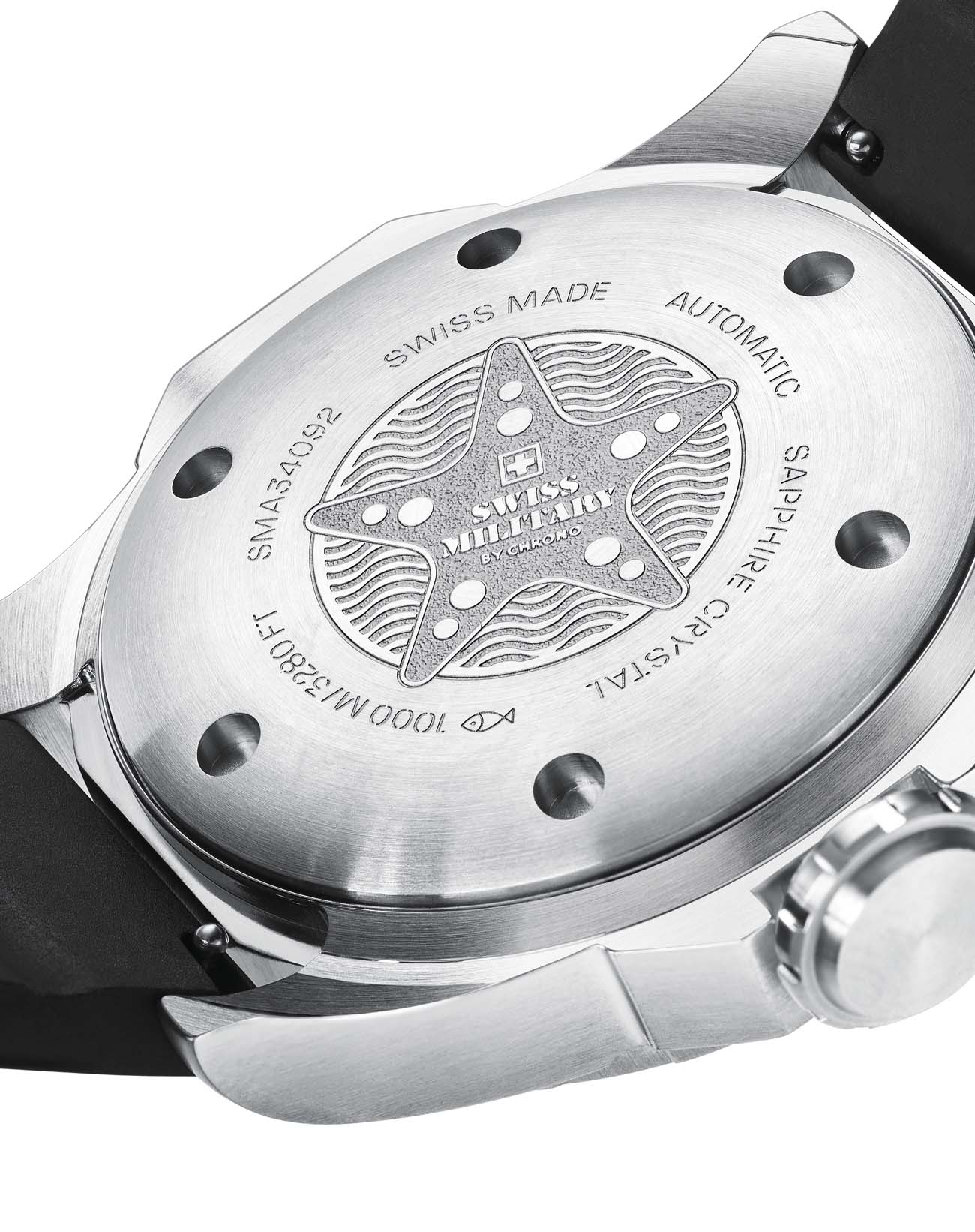 Swiss Military by Chrono Swiss Military by Chrono SMA34092.09  - задняя крышка металл сталь корпуса, швейцария часы