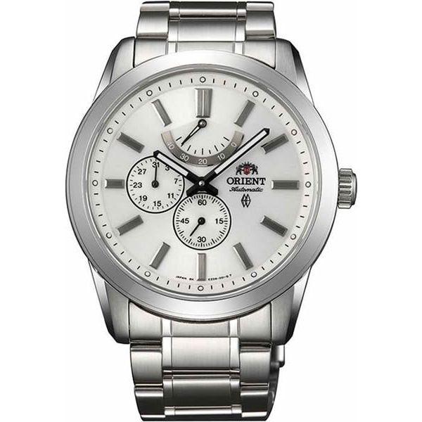 Orient Orient EZ08003W (FEZ08003W)  FEZ08003W механические мужские часы серый циферблат, браслет  — вид спереди