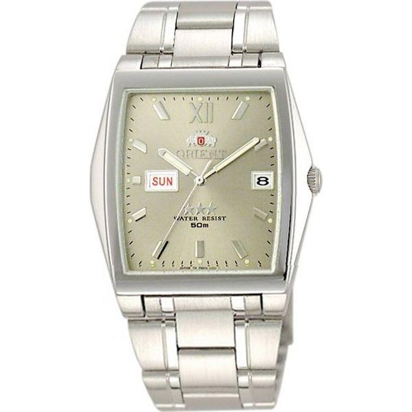 Orient Orient PMAA004K (FPMAA004K)  FPMAA004K механические мужские часы серый циферблат, браслет  — вид спереди