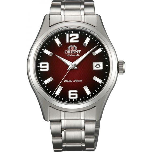 Orient Orient ER1X002H (FER1X002H)  FER1X002H механические мужские часы красный циферблат, браслет  — вид спереди