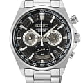 Seiko Seiko Conceptual Series Sports SSB397P1  SSB397P1 кварцевые мужские часы  черный циферблат, браслет нержавеющая сталь — вид спереди