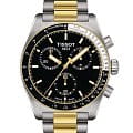 Tissot Tissot PRS 516 Chronograph T149.417.22.051.00 PRS 516 T1494172205100 кварцевые мужские часы  черный циферблат, браслет нержавеющая сталь с pvd-покрытием — вид спереди