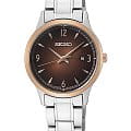 Seiko Seiko Conceptual Series Dress SXDH02P1  SXDH02P1 кварцевые женские часы  коричневый циферблат, браслет нержавеющая сталь — вид спереди