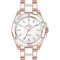 Wainer Wainer Diamond WA.18050-C  WA.18050-C кварцевые женские часы  серебристый циферблат, браслет сталь + керамические вставки — вид спереди