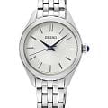 Seiko Seiko CS Dress SUR537P1  SUR537P1 кварцевые женские часы  белый циферблат, браслет нержавеющая сталь — вид спереди