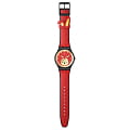 Swatch Swatch New Gent Bioceramic Standard SO32Z107 кварцевые женские часы часы, крупный план красный циферблат
