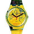 Swatch Swatch New Gent SUOZ354  SUOZ354 кварцевые женские часы  желтый циферблат, браслет силикон — вид спереди