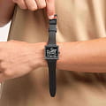 Оригинальные часы Swatch Swatch Square Bioceramic Standard SO34Z103 кварцевые калибр механизма  общий вид