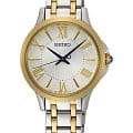 Seiko Seiko Conceptual Series Dress SRZ526P1  SRZ526P1 кварцевые женские часы  серебристый циферблат, браслет сталь c pvd покрытием — вид спереди
