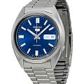 Seiko Seiko 5 Regular SNXS77J1  SNXS77J1 механические мужские часы  синий циферблат, браслет нержавеющая сталь — вид спереди