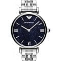 Emporio Armani Emporio Armani AR11091  AR11091 кварцевые женские часы  синий циферблат, браслет  — вид спереди