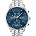 Hugo Boss Hugo Boss Associate HB1513839  HB1513839  кварцевые мужские часы  синий циферблат, браслет нержавеющая сталь — вид спереди