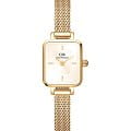 Daniel Wellington Daniel Wellington Quadro DW00100656  DW00100656 кварцевые женские часы  шампань циферблат, браслет сталь c pvd покрытием — вид спереди