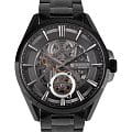 Wainer Wainer Masters Edition WA.25511-D  WA.25511-D механические мужские часы  черный циферблат, браслет нержавеющая сталь с pvd-покрытием — вид спереди