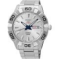 Seiko Seiko 5 Sports SRPA49K1S  SRPA49K1S с ручным заводом мужские часы  серебристый циферблат, браслет  — вид спереди
