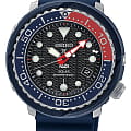 Seiko Seiko Prospex SNE499P1  SNE499P1 кварцевые мужские часы  черный циферблат, браслет силикон — вид спереди