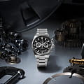 Seiko SSB397P1 наручные мужские часы застежка крупным планом