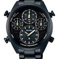 Seiko Seiko Prospex SFJ007P1  SFJ007P1 кварцевые мужские часы  черный циферблат, браслет нержавеющая сталь с pvd-покрытием — вид спереди