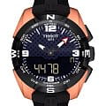 Tissot Tissot T-Touch Exper Solar NBA Special Edition T091.420.47.207.00 T Touch T0914204720700 кварцевые мужские часы  черный циферблат, браслет каучук — вид спереди