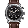 Breitling Breitling Aviator 8 Chronograph 43 A13316101B1X3  A13316101B1X3 механические мужские часы  черный циферблат, браслет кожаный — вид спереди
