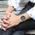 Seiko Seiko 5 Sports SRPE57K1S 5 sports японские мужские часы на браслете нержавеющая сталь боковой вид
