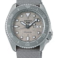 Seiko Seiko 5 Sports SRPG61K1S  SRPG61K1S механические мужские часы  серый циферблат, браслет тканевый — вид спереди