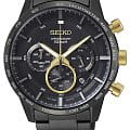 Seiko Seiko Conceptual Series Sports SSB363P1  SSB363P1 кварцевые мужские часы  черный циферблат, браслет сталь c pvd покрытием — вид спереди
