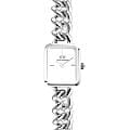 Daniel Wellington Daniel Wellington Jolie Chain DW00100834  DW00100834 кварцевые женские часы  белый циферблат, браслет нержавеющая сталь — вид спереди