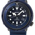 Seiko Seiko Prospex SNE533P1 - коллекция Solar SNE533P1 кварцевые мужские часы  синий циферблат, браслет силикон — вид спереди