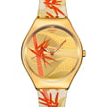 Swatch Swatch Skin Irony SYXZ105  SYXZ105 кварцевые мужские часы  золотой циферблат, браслет силикон — вид спереди